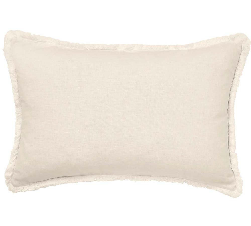 Pure Linen Cotton White Cushion